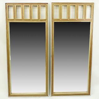Pair of Mid to Late 20th C. Mirrors with Painted Frames.