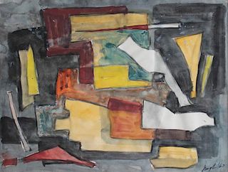 Kenneth Marcus Hugh (American, 1916–2011) - Abstract, 1963