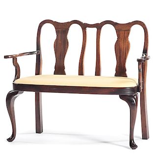 Child's Queen Anne-style Settee