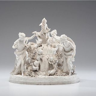 <i>Sevres</i> Classical Bisque Figural Group