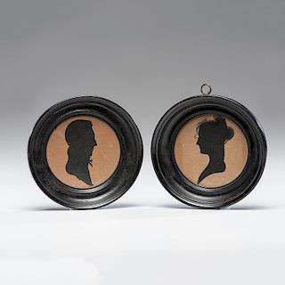 Silhouettes of General Samuel Blackburn of Virginia and His Wife