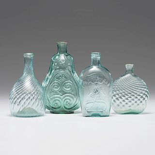 Four Pieces of Early American Glass