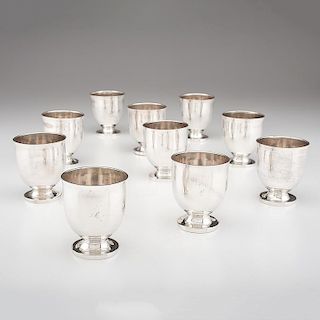 <i>Hall, Hewson & Co.</i> Coin Silver Punch Cups