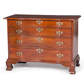 American Chippendale Serpentine Front Chest of Drawers