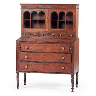 Federal Lady’s Writing Desk and Bookcase