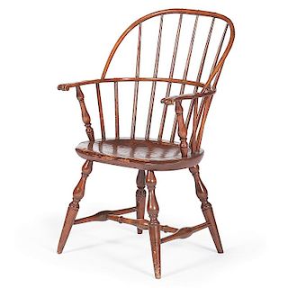 Sack Back Windsor Chair with Knuckle Arms