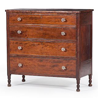 Transitional Sheraton Chest of Drawers