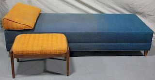 Midcentury Daybed / Chaise Together with Ottoman.