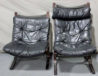 Midcentury Pair of Westnofa His and Hers Chairs.