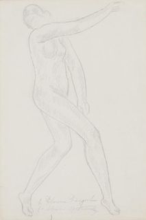 Abraham Walkowitz (1878-1965) Figure Drawing