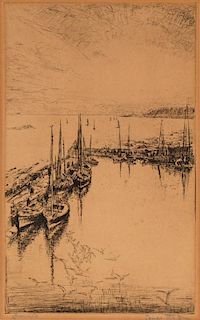 James McBey (1883-1959) "Gamrie" Etching