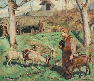 Hans Widmer (Swiss, 1872-1925) Painting