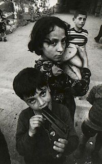 Ara Guler (Turkish, b. 1928) "Playing Children in Ankara Kaleici"