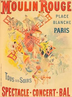 Large Framed Moulin Rouge Poster