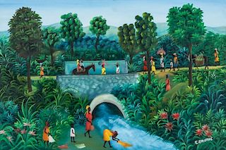 Edgar Brierre (Haitian, 20th c.) Painting