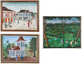 3 Works by Various Haitian (20th c.) Artists