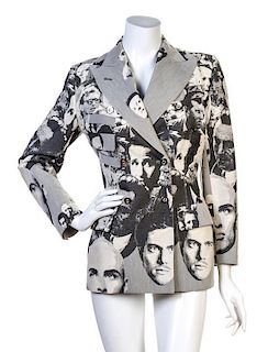 A Jean Paul Gaultier Print Jacket, Size 42.
