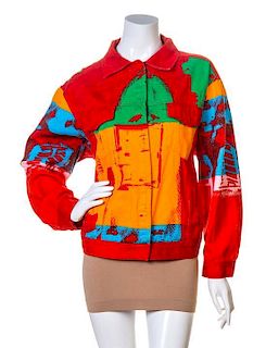 A Stephen Sprouse Multicolor Cotton Jacket, No size.