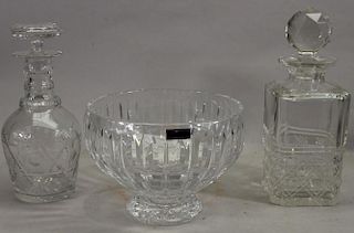 (3) Glass Articles, One Waterford