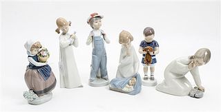 A Collection of Five Lladro Porcelain Figures
