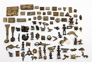 * A Collection of Ashanti Bronze Weights