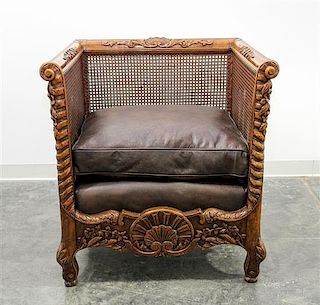 A French Provincial Oversized Bergere