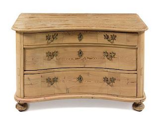 A French Pine Commode Height 28 1/2 x width 45 x depth 21 inches.