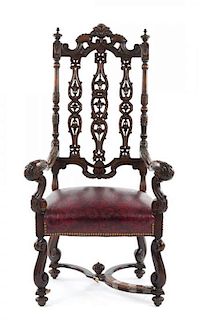 * A Baroque Style Armchair