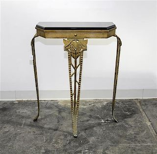 * An Art Deco Gilt Bronze Console Table