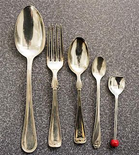 * A Collection of American Silver-Plate Table Articles, , comprising a set of six Reed and Barton tablespoons, a collection o