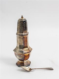 * An English Silver Caster, William Bush and Sons