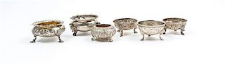 A Collection of Six Silver Salts, Various Makers,