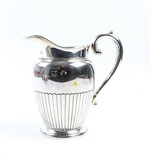 * An American Silver Water Pitcher, F.B. Rogers, Second Half 20th Century, model 251, of handled form.