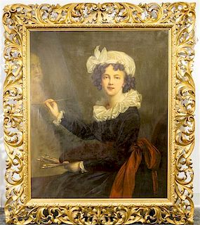* After Louise Vigee Le Brun, (Late 18th century), Self Portrait