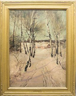 Svend Rasmussen Svendsen, (American/Norwegian, 1864-1945), Winter Scene