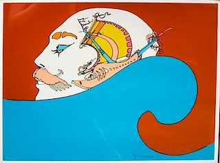 Peter Max, (American, b. 1937), Two Works, 1972