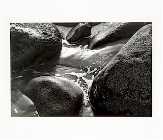 Artist Unknown, (20th century), Water and Rocks, 1977