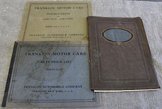 Franklin Automobile Ephemera (3 Catalogs)