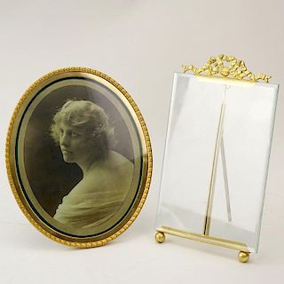Grouping of Two (2) Louis XVI Style Gilt Bronze Picture Frames.