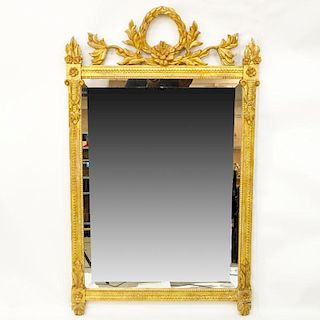 Large Decorative Giltwood Mirror.
