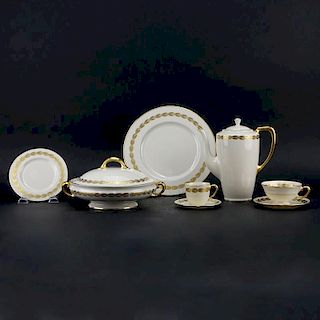 Forty One (41) Pieces Lenox Antoinette Ivory Dinnerware.