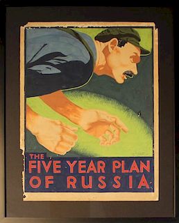 William A. Van Duzer (American, 1917-2005)The Five Year Plan of Russia, 1935