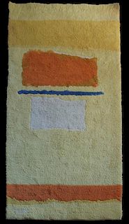 Theodore Stamos (American 1922-1997) Abstract, Wool Tapestry