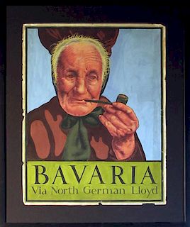 William A. Van Duzer (American, 1917-2005)Bavaria via North German Lloyd, 1935