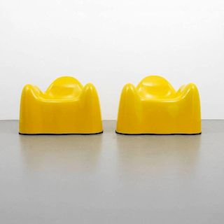 Wendell Castle "Molar" Lounge Chairs