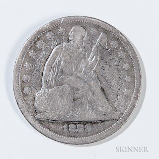 Inscribed Seated Liberty Dollar