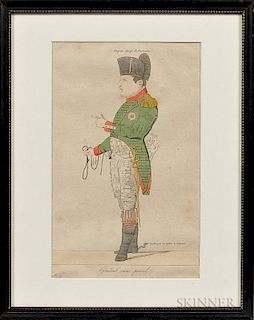 General sans pareil   (The Peerless General) Napoleon Etching