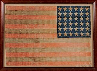 Thirty-six-star Printed U.S. Flag
