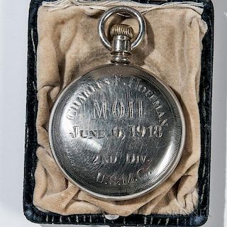 Elgin Pocket Watch Inscribed to Medal of Honor Recipient Sergeant Major Charles F. Hoffman aka Ernest A. Janson