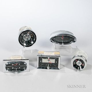 Five New 1950-60s Automobile Clocks